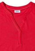 Shirt mit Split Neck im Tunika-Look glazed apple red