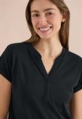 Shirt mit Split Neck im Tunika-Look palm breeze green
