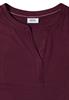 Shirt mit Split Neck im Tunika-Look sweet grape red