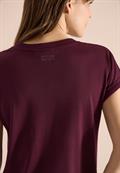 Shirt mit Split Neck im Tunika-Look sweet grape red