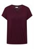 Shirt mit Split Neck im Tunika-Look sweet grape red