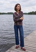 Shirt mit Split Neck im Tunika-Look truffle brown