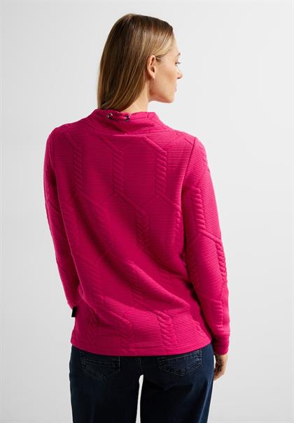 Shirt mit Stehkragen cosy coral