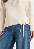 Shirt mit Stickerei pearl beige