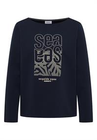 Shirt mit Stickerei universal blue