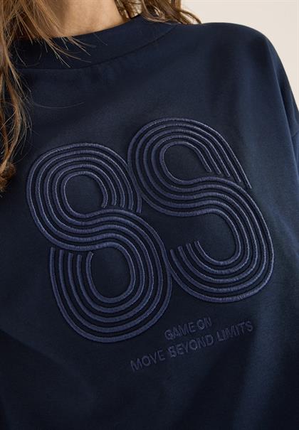 Shirt mit Stickerei universal blue