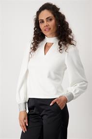 Shirt mit Strasssteinen off-white