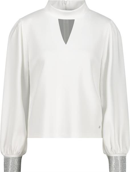 Shirt mit Strasssteinen off-white
