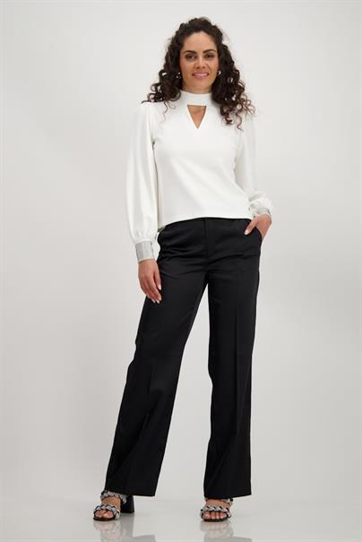 Shirt mit Strasssteinen off-white