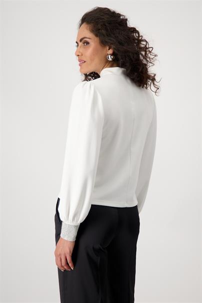 Shirt mit Strasssteinen off-white