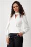 Shirt mit Strasssteinen off-white