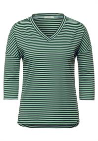Shirt mit Streifen bud green