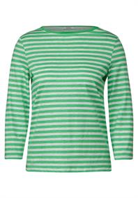 Shirt mit Streifen celery green