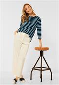Shirt mit Streifen Muster light eucalyptus green