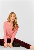 Shirt mit Streifen Muster rose pepper