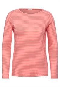 Shirt mit Streifen Muster rose pepper