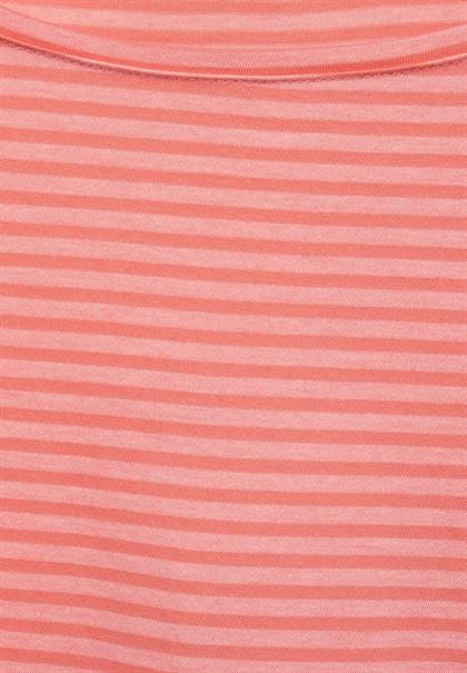 Shirt mit Streifen Muster rose pepper
