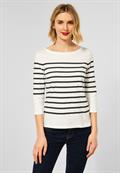Shirt mit Streifen off white