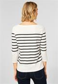Shirt mit Streifen off white