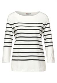 Shirt mit Streifen off white