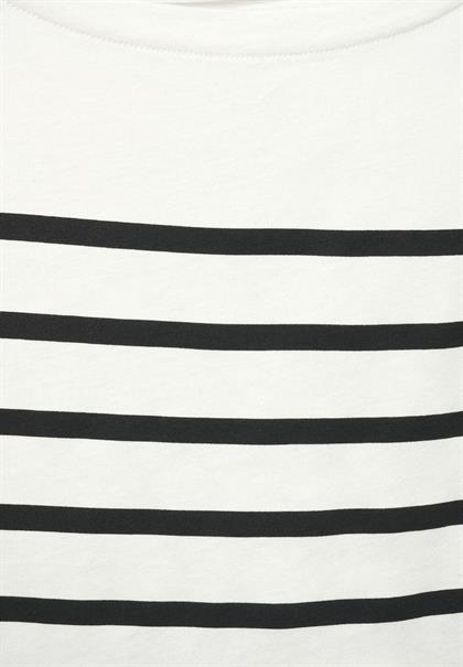 Shirt mit Streifen off white