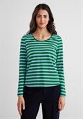 Shirt mit Streifenmuster brisk green