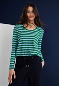 Shirt mit Streifenmuster brisk green