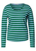 Shirt mit Streifenmuster brisk green