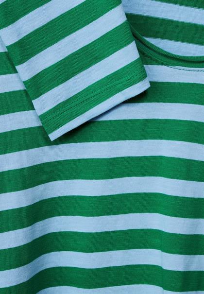 Shirt mit Streifenmuster brisk green
