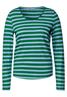 Shirt mit Streifenmuster brisk green