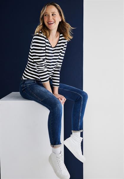 Shirt mit Streifenmuster deep blue