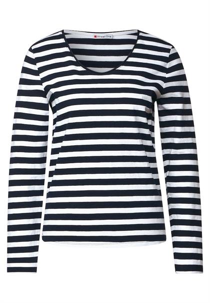 Shirt mit Streifenmuster deep blue