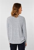 Shirt mit Streifenmuster mid blue melange