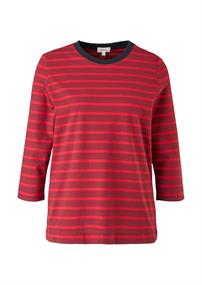 Shirt mit Streifenmuster rot