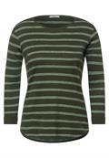 Shirt mit Streifenmuster utility olive