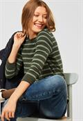 Shirt mit Streifenmuster utility olive