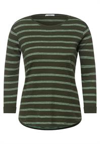 Shirt mit Streifenmuster utility olive
