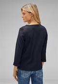 Shirt mit Streifenstruktur deep blue