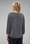 Shirt mit Streifenstruktur deep blue