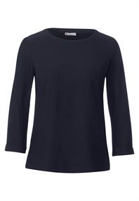 Shirt mit Streifenstruktur deep blue