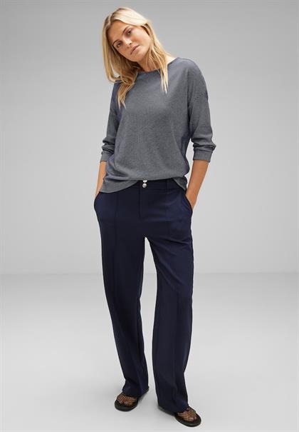 Shirt mit Streifenstruktur deep blue