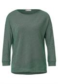 Shirt mit Streifenstruktur gentle green