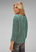 Shirt mit Streifenstruktur gentle green