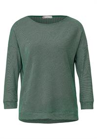 Shirt mit Streifenstruktur gentle green