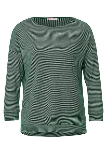 Shirt mit Streifenstruktur gentle green