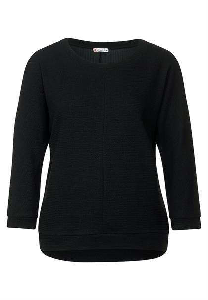 Shirt mit Struktur black