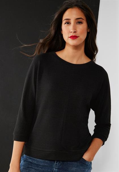 Shirt mit Struktur black