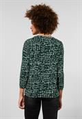 Shirt mit Struktur Dessin deep clary mint