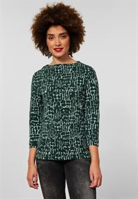 Shirt mit Struktur Dessin deep clary mint