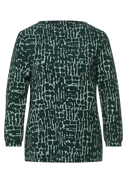 Shirt mit Struktur Dessin deep clary mint